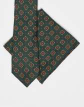 River Island micro dot patterned tie in burgundy