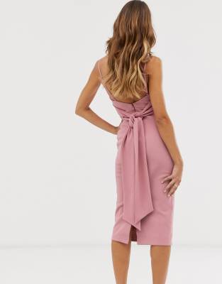 asos cami midi dress