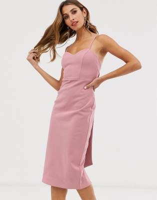 asos cami midi dress