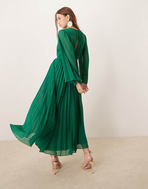 chiffon pleated dress Avi Light Pink Sleeveless Maxi or summer getaways Miss Circle Women Quinby Lemon