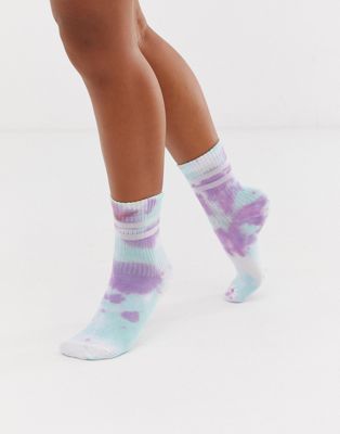 reebok tie dye ankle socks