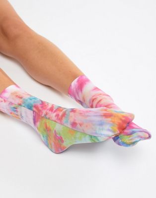 ASOS DESIGN Tie Dye Ankle Socks | ASOS