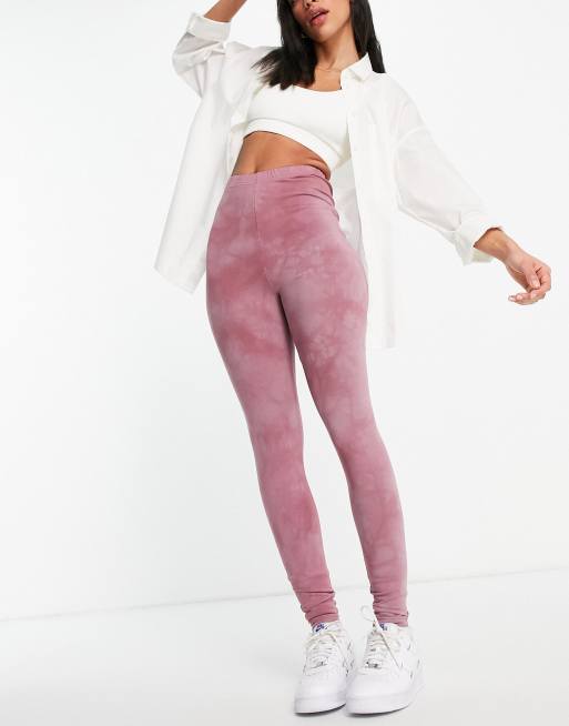 ASOS DESIGN tie dye legging in mauve