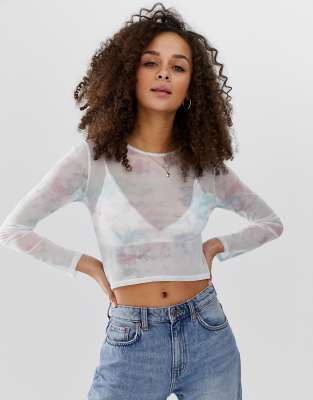 asos mesh top