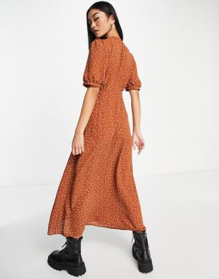 rust spot dress