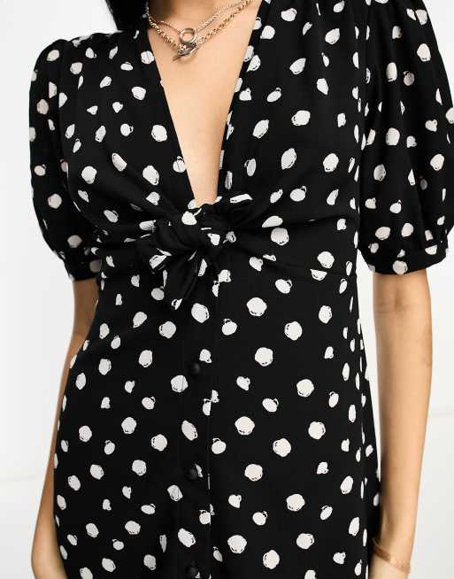 Tie up hotsell mini wrap dress