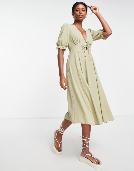 Tie waist outlet tea dress