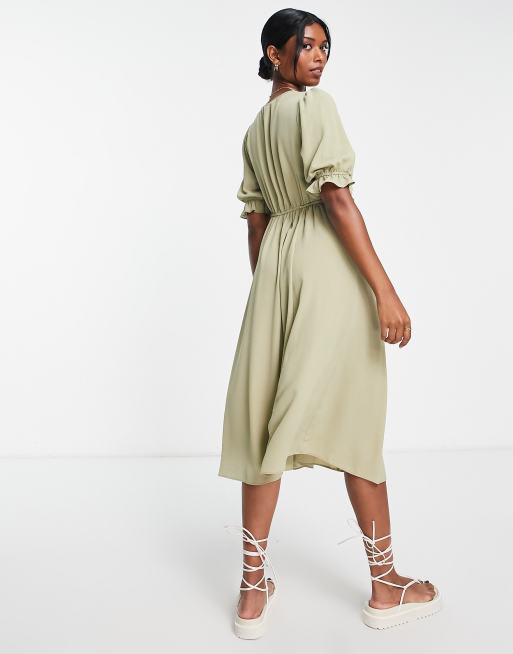 Khaki 2024 tea dress