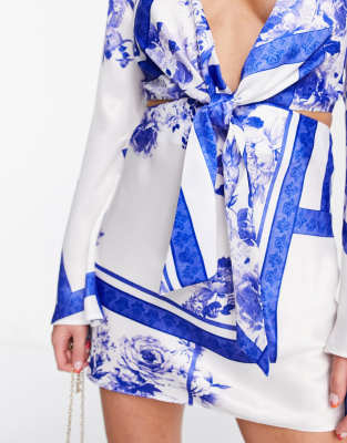 asos scarf print dress