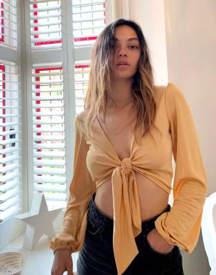 asos gold top