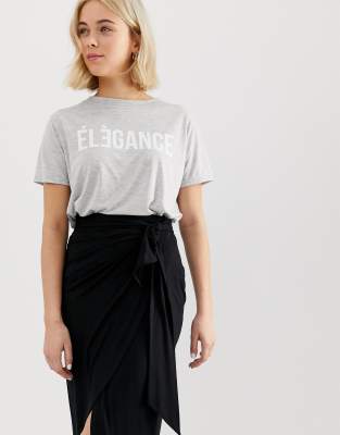 tie front wrap skirt