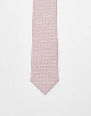 Asos Design Tie In Blush-pink