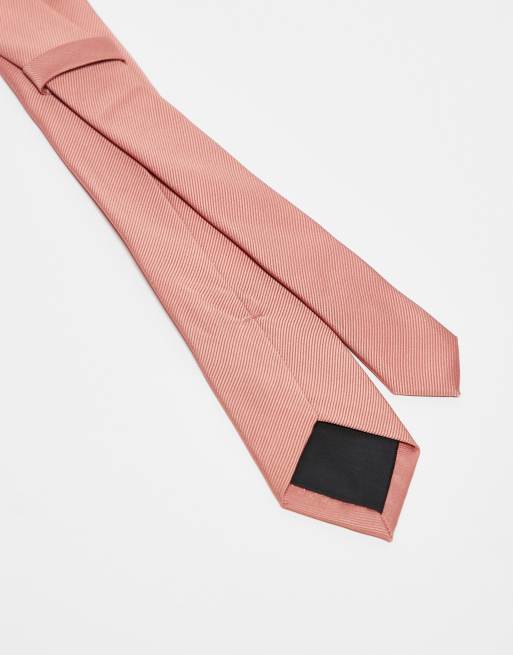 ASOS DESIGN tie in coral, 4 of 4