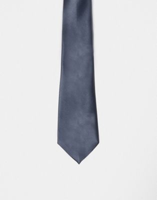 ASOS DESIGN tie in grey  - ASOS Price Checker