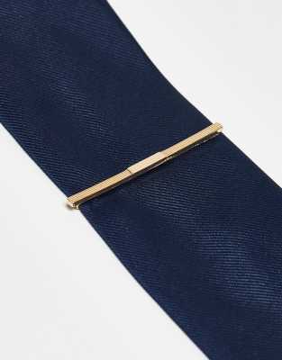 Asos Design Tie-pin In Silver