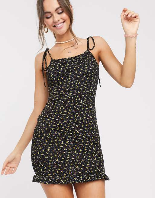 ASOS DESIGN tie shoulder ditsy print sundress | ASOS