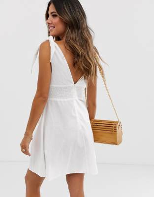 tie shoulder sundress