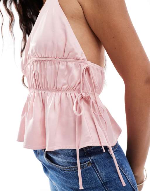 ANS DOTSLOEVNER Shoulder Tops Pink タグ付き ANS DOTSLOEVNER Shoulder Tops Pink タグ付き - メルカリ