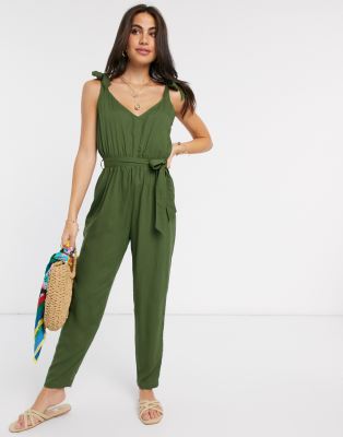 asos khaki jumpsuit