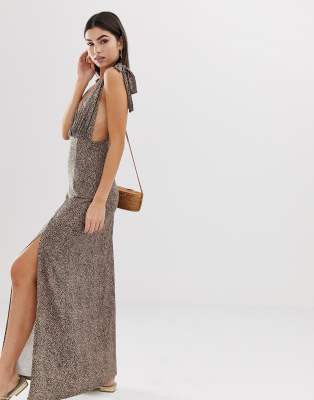 asos dresses leopard print