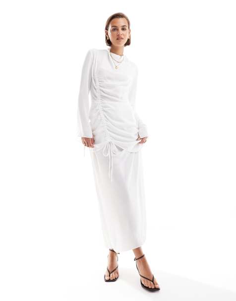 Asos white dresses sale sale