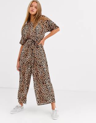 asos leopard jumpsuit