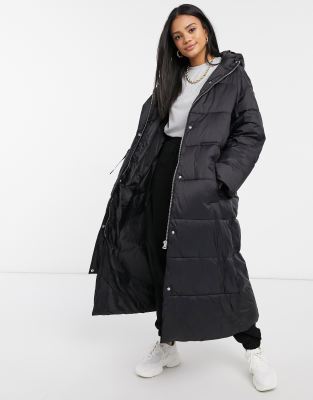 asos design longline puffer jacket