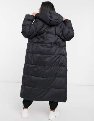 asos design longline puffer jacket