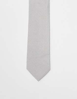 tie with texture in gray-Neutral