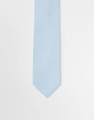 tie with texture in light blue