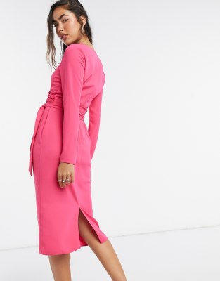 hot pink midi