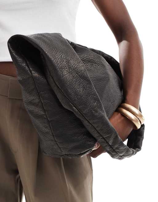 ASOS DESIGN – Tief ausgeschnittene Umhängetasche in verwaschenem Bronze, 2 von 4