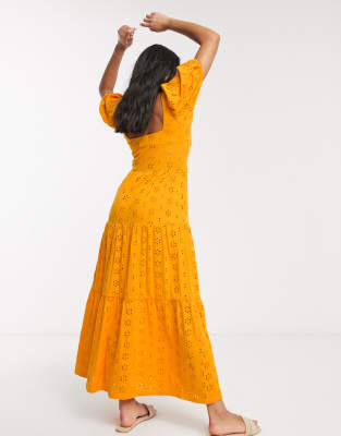 asos broderie maxi dress