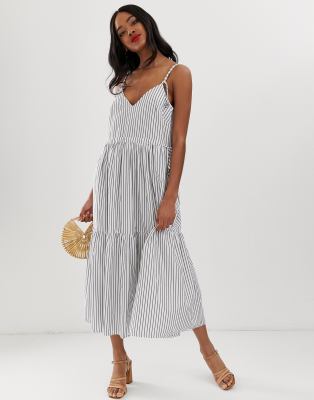 asos stripe maxi dress