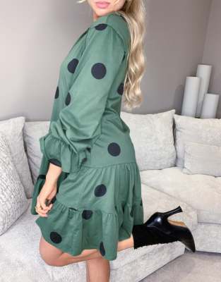 green dress black spots