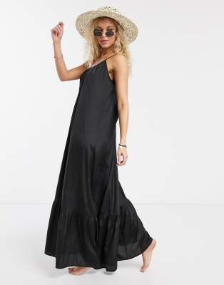 black strappy summer dress