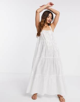 asos design white dress