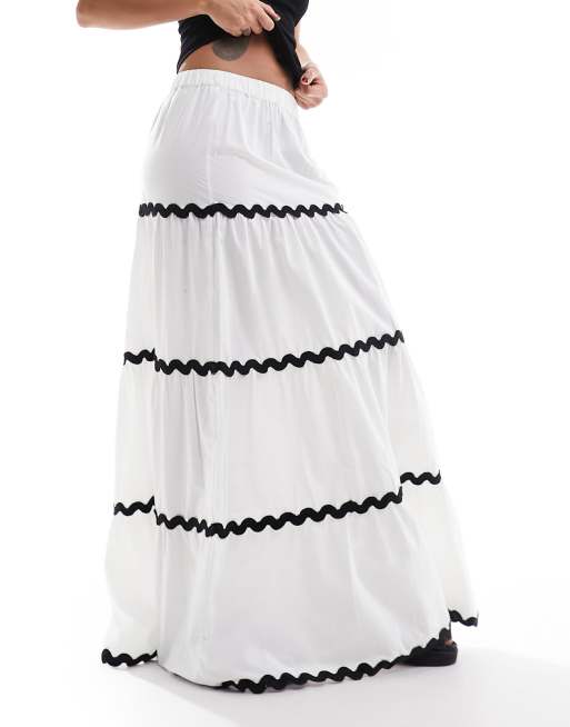 Asos tiered maxi skirt hotsell