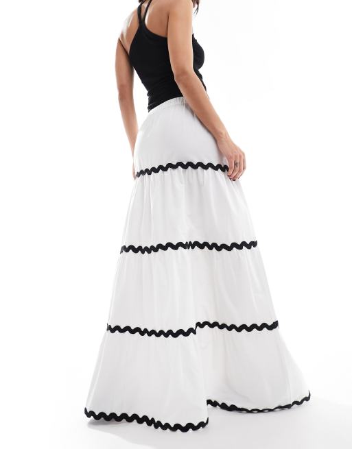 White maxi cheap skirt asos