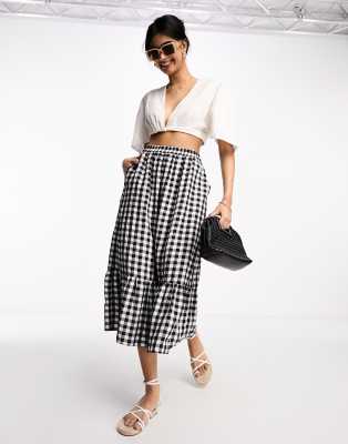 White midi hotsell skirt asos