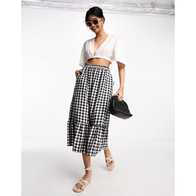 Asos midi skirt quality sale