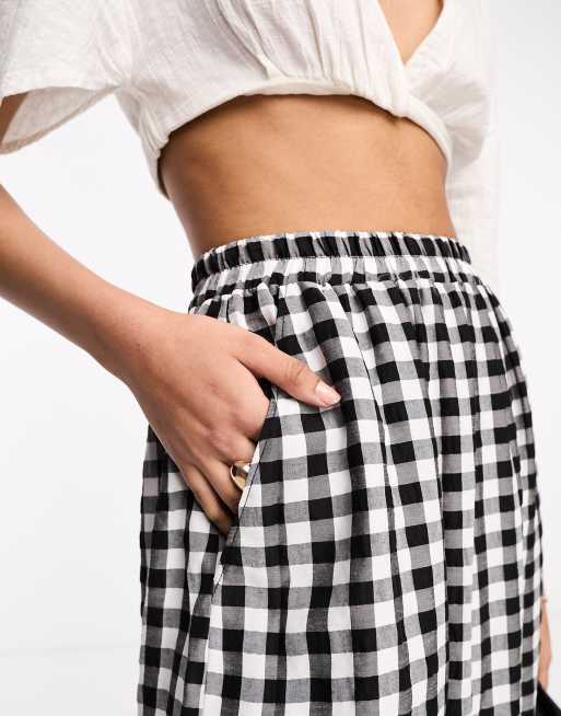 Gingham skirt outlet