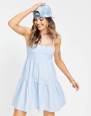 ASOS DESIGN tiered mini sundress in 