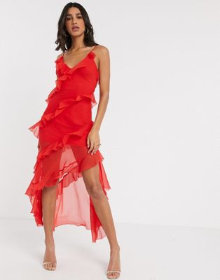 red slip on dress