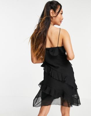 Black Girl Logo Print Mini Camisole Dress – remulia