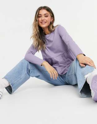 asos lilac top