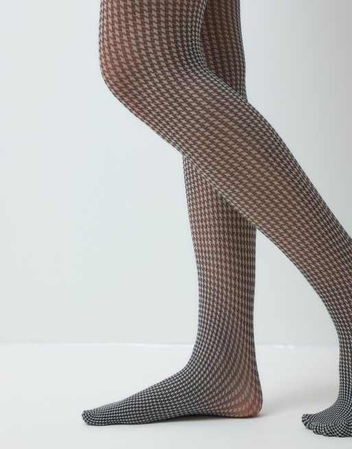 ASOS DESIGN tights med hundetandsmønster, 3 af 3