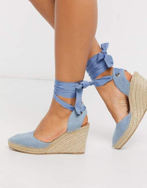 denim espadrille shoes