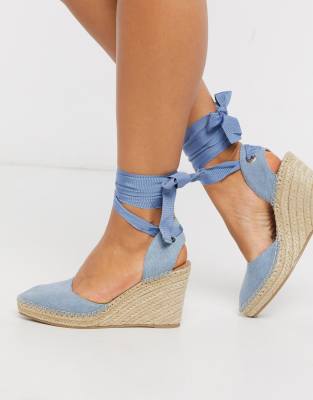 ASOS DESIGN Time espadrille wedges in 