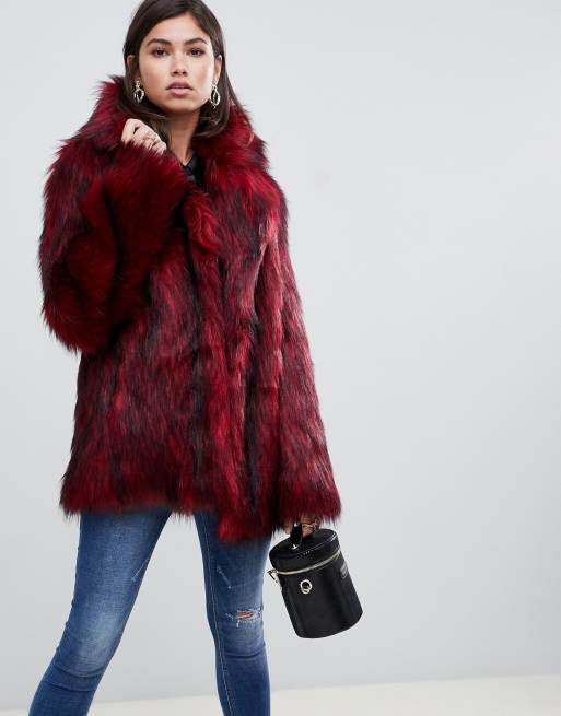 ASOS DESIGN tipped faux fur coat | ASOS